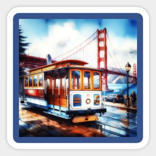 San Francisco Cable Car Sticker